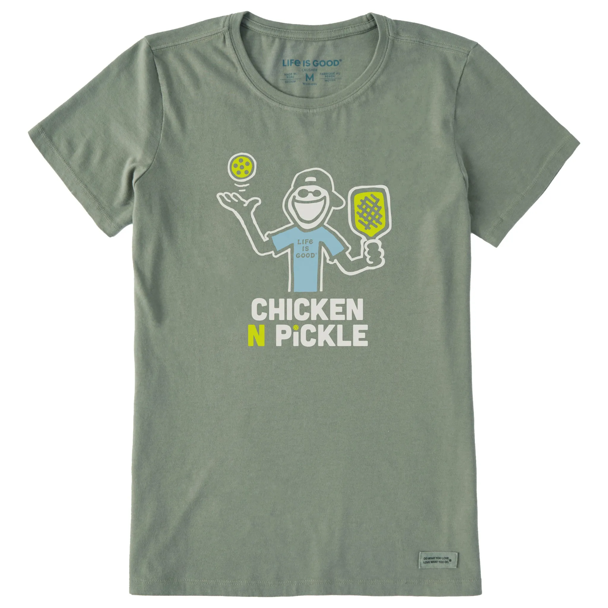 Women's Chicken N Pickle Jake Short Sleeve Crusher Tee Life is Good