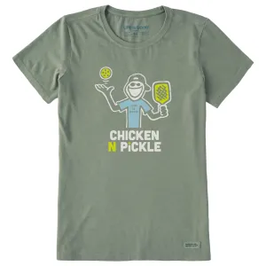Women's Chicken N Pickle Jake Short Sleeve Crusher Tee Life is Good