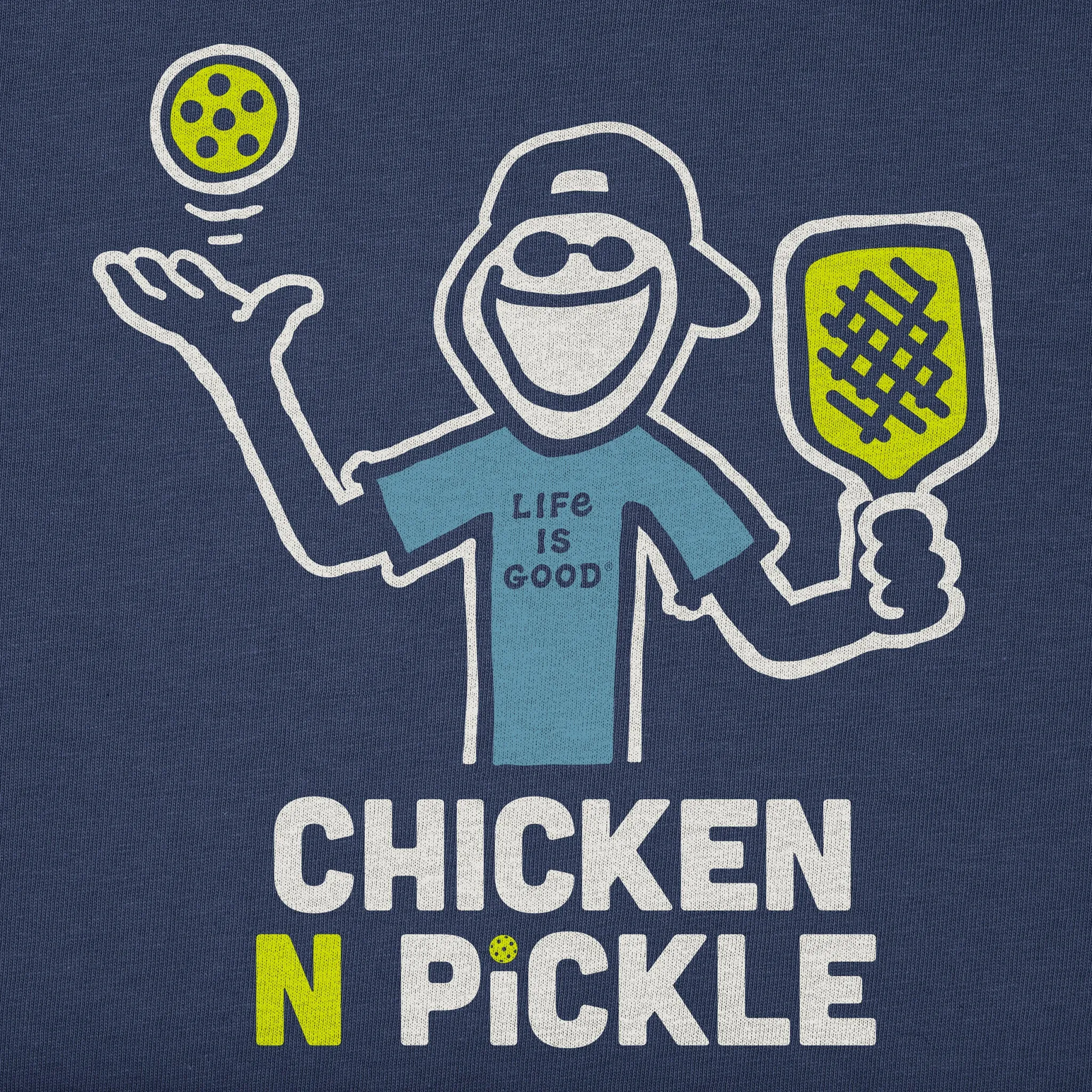 Women's Chicken N Pickle Jake Short Sleeve Crusher Tee Life is Good