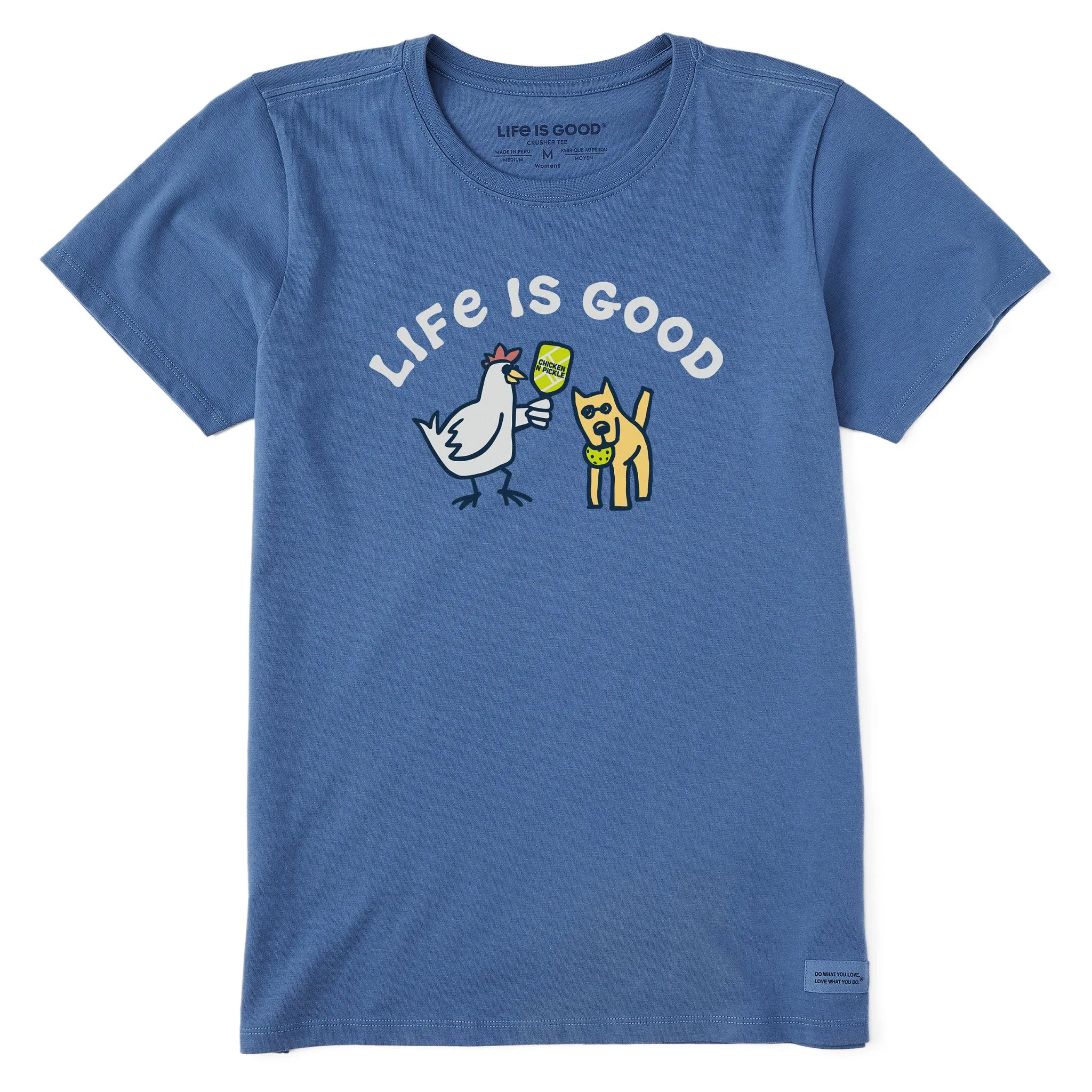 Women's Chicken N Pickle Rocket Short Sleeve Crusher Tee Life is Good