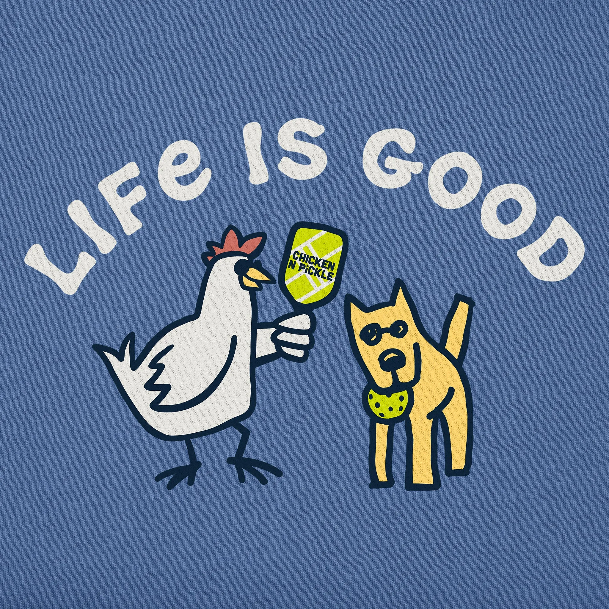 Women's Chicken N Pickle Rocket Short Sleeve Crusher Tee Life is Good