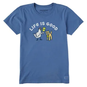 Women's Chicken N Pickle Rocket Short Sleeve Crusher Tee Life is Good