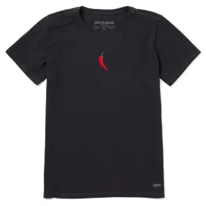 Women's Chili Pepper Mini Short Sleeve Crusher Tee Life is Good