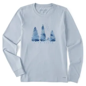 Women's Christmas Hike Long Sleeve Crusher Tee Life is Good