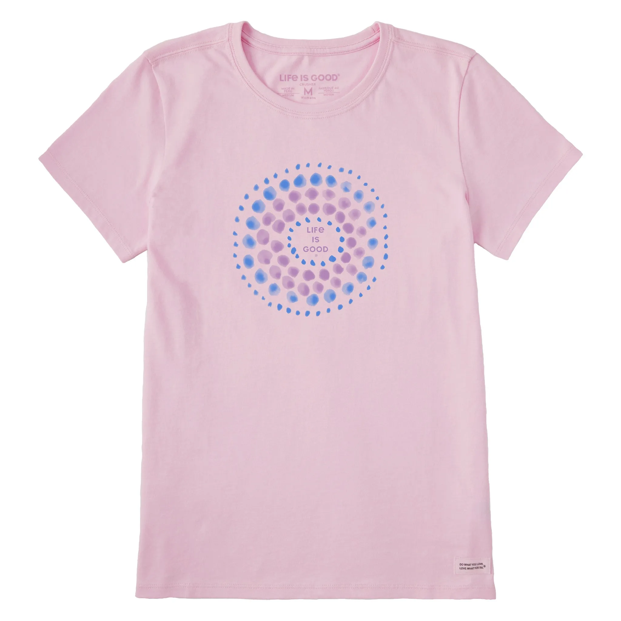 Women's Circle of Circles Short Sleeve Crusher Tee Life is Good