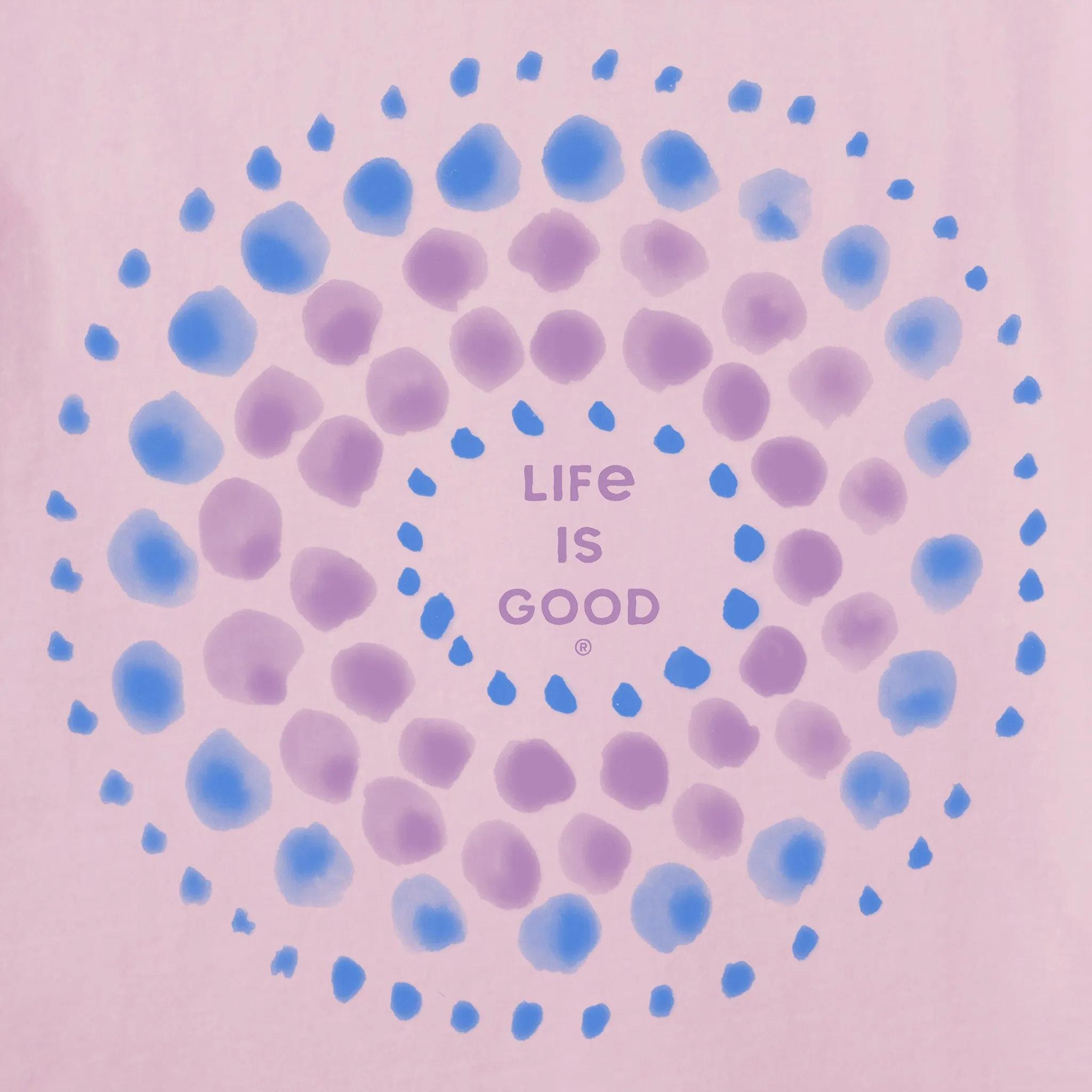 Women's Circle of Circles Short Sleeve Crusher Tee Life is Good