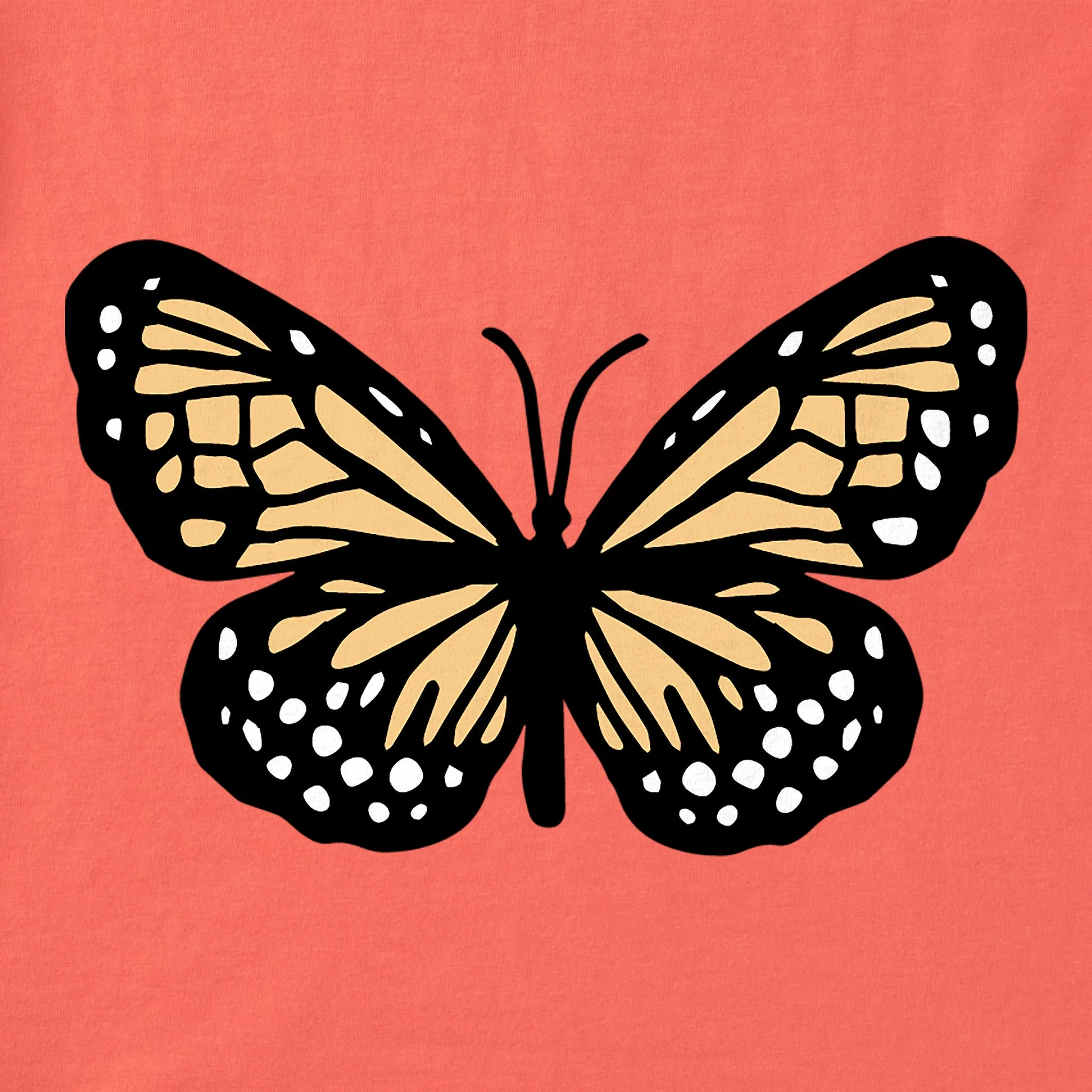 Women's Clean Butterfly Short Sleeve Crusher Boxy Tee Life is Good