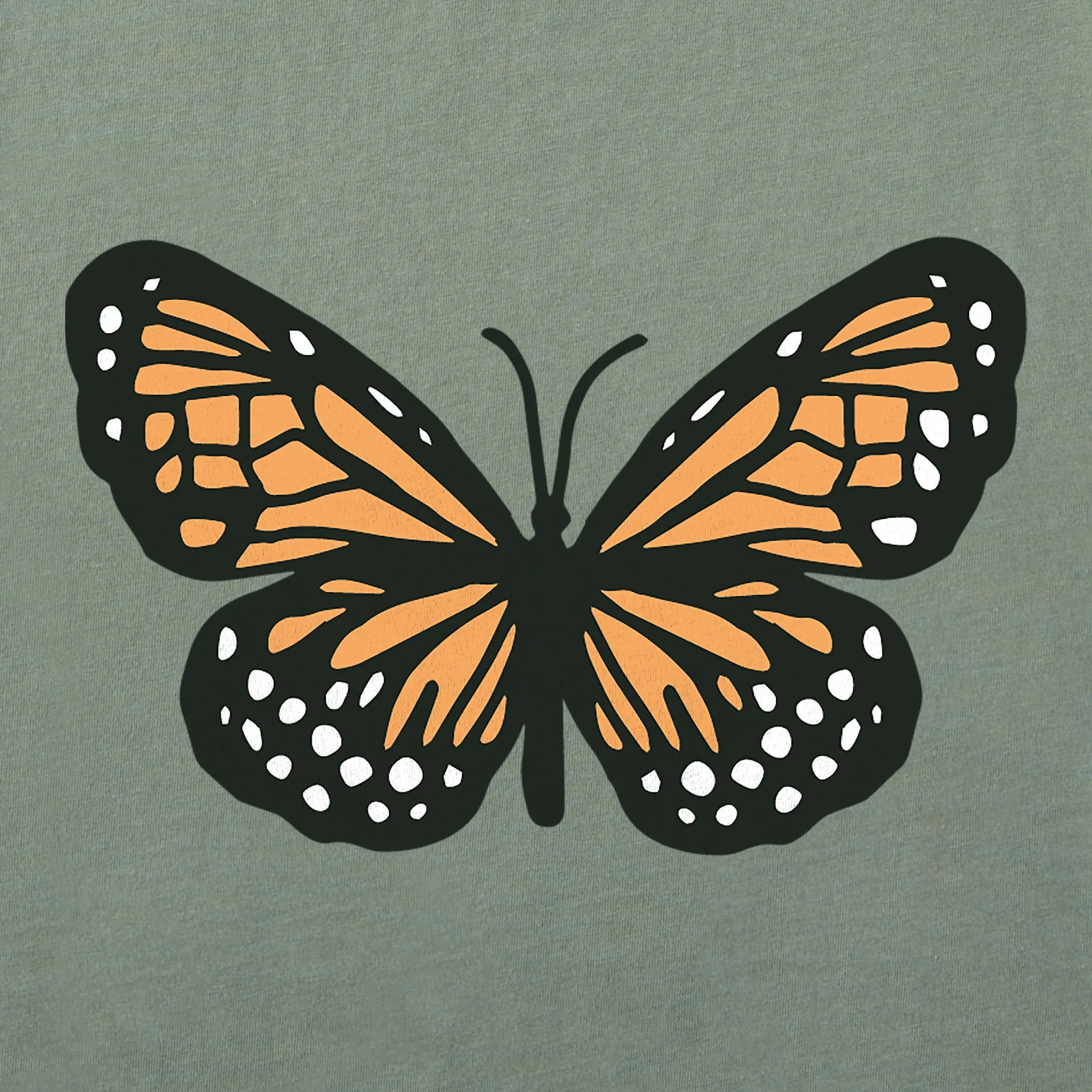 Women's Clean Butterfly Short Sleeve Crusher Boxy Tee Life is Good
