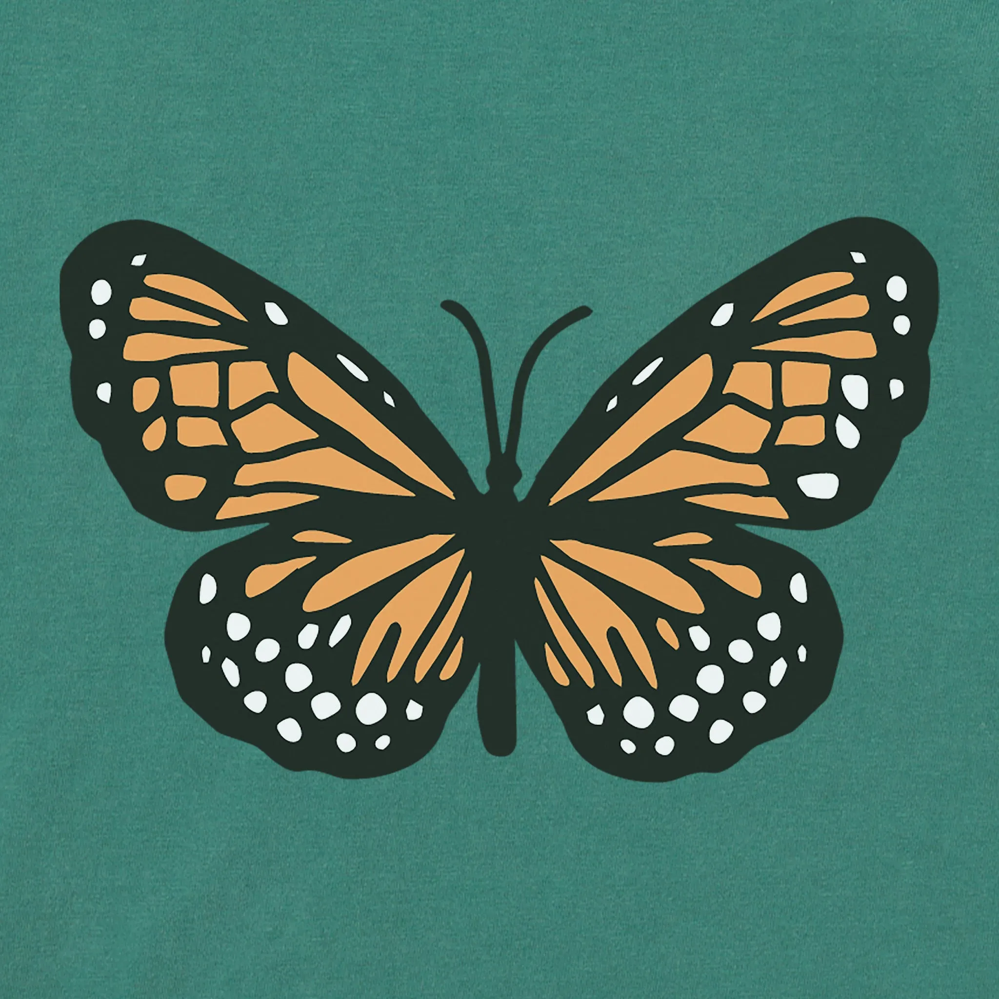Women's Clean Butterfly Short Sleeve Crusher Boxy Tee Life is Good