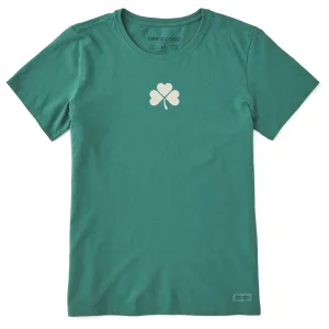 Women's Clean Clover Short Sleeve Crusher Tee Life is Good