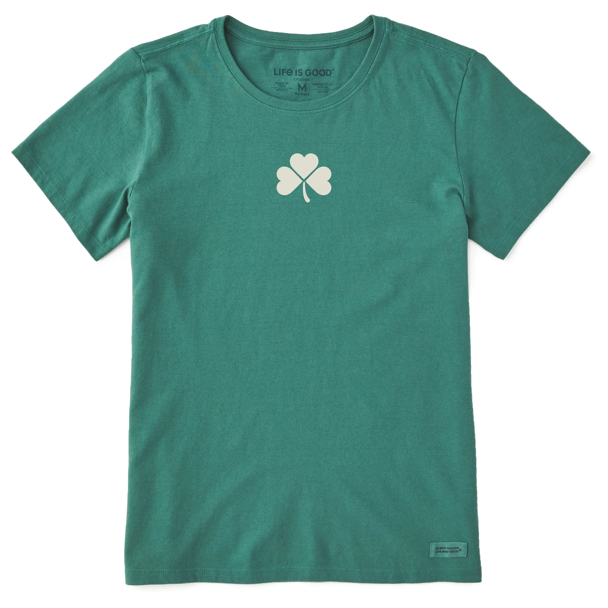 Women's Clean Clover Short Sleeve Crusher Tee Life is Good
