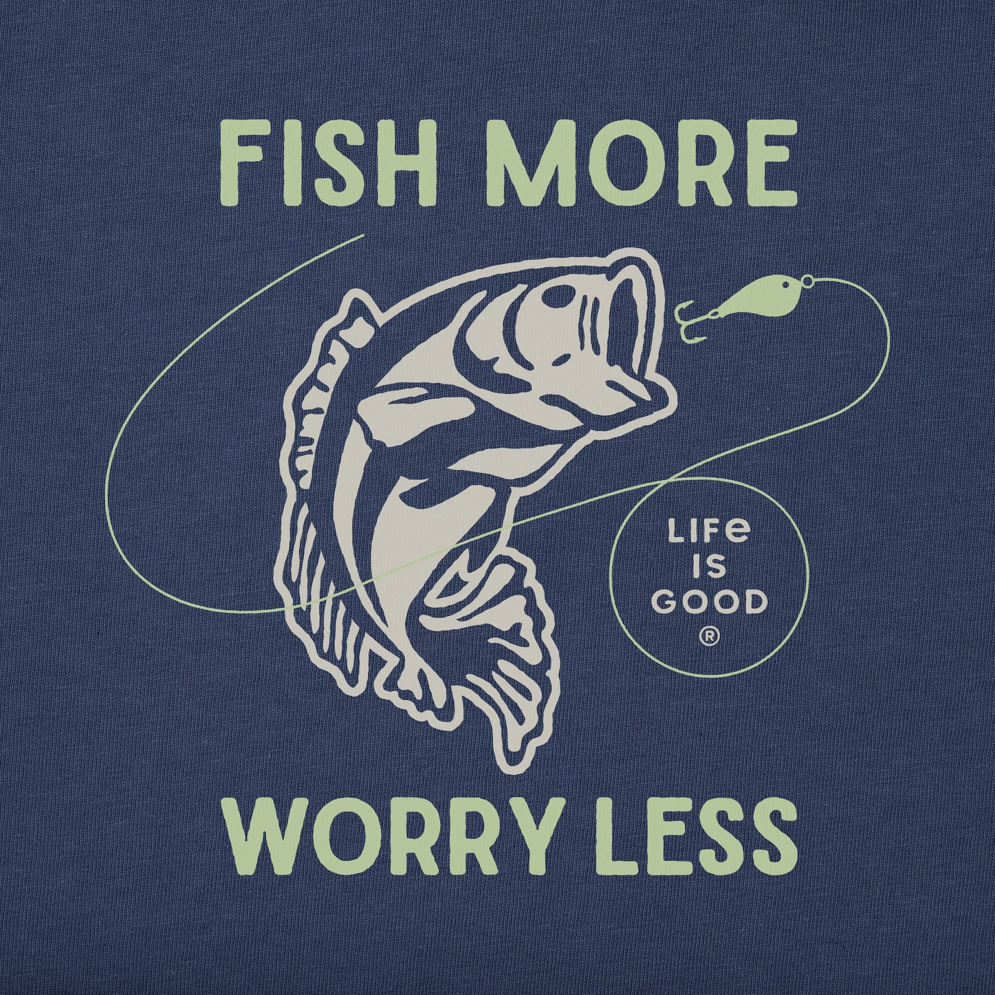 Women's Clean Fish More Bass Short Sleeve Tee Life is Good