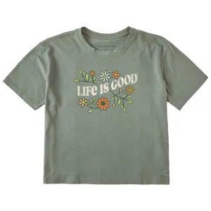 Women's Clean Garden Short Sleeve Crusher Boxy Tee Life is Good