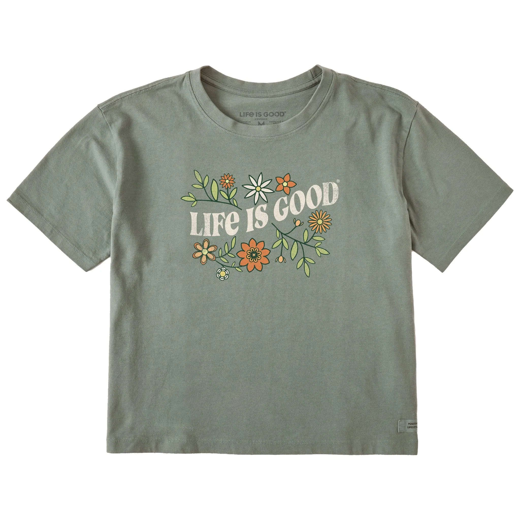 Women's Clean Garden Short Sleeve Crusher Boxy Tee Life is Good