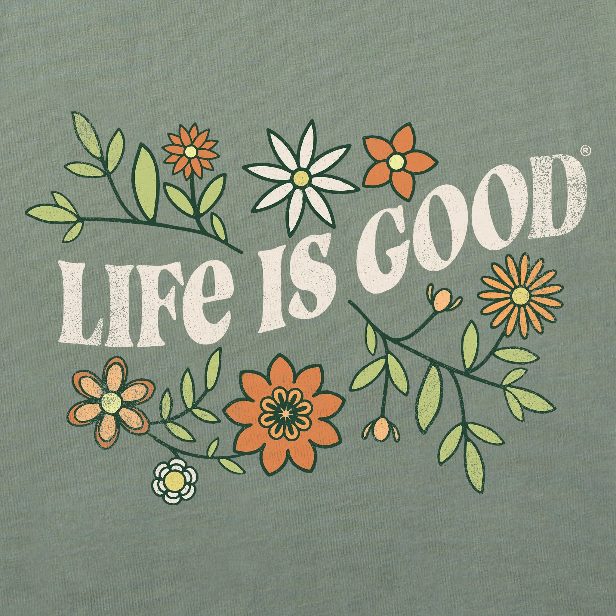 Women's Clean Garden Short Sleeve Crusher Tee Life is Good