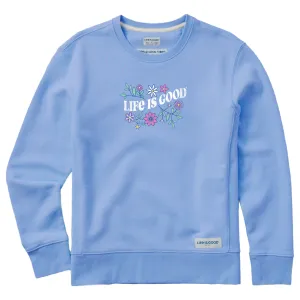 Women's Clean Garden Simply True Fleece Crew Life is Good