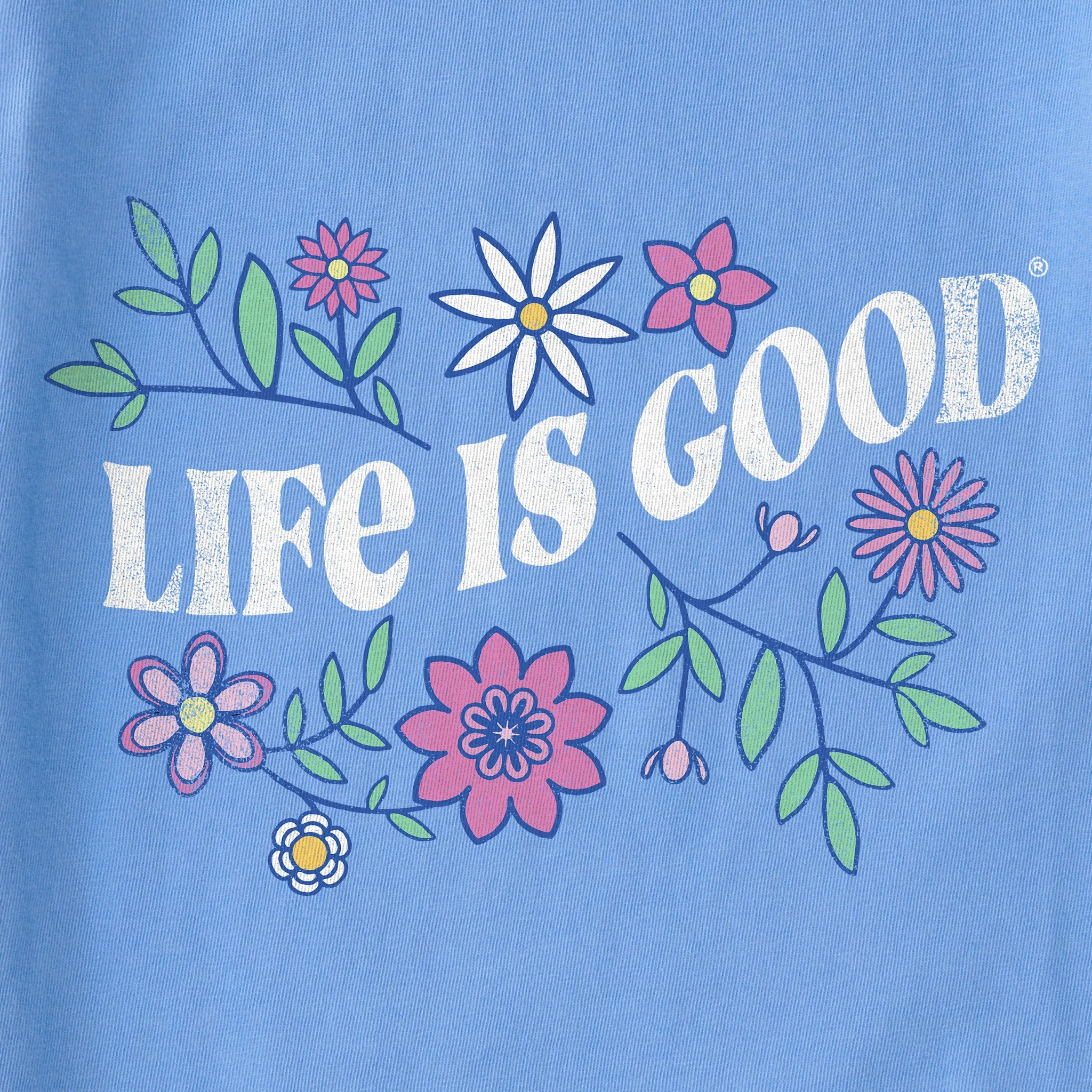 Women's Clean Garden Simply True Fleece Crew Life is Good