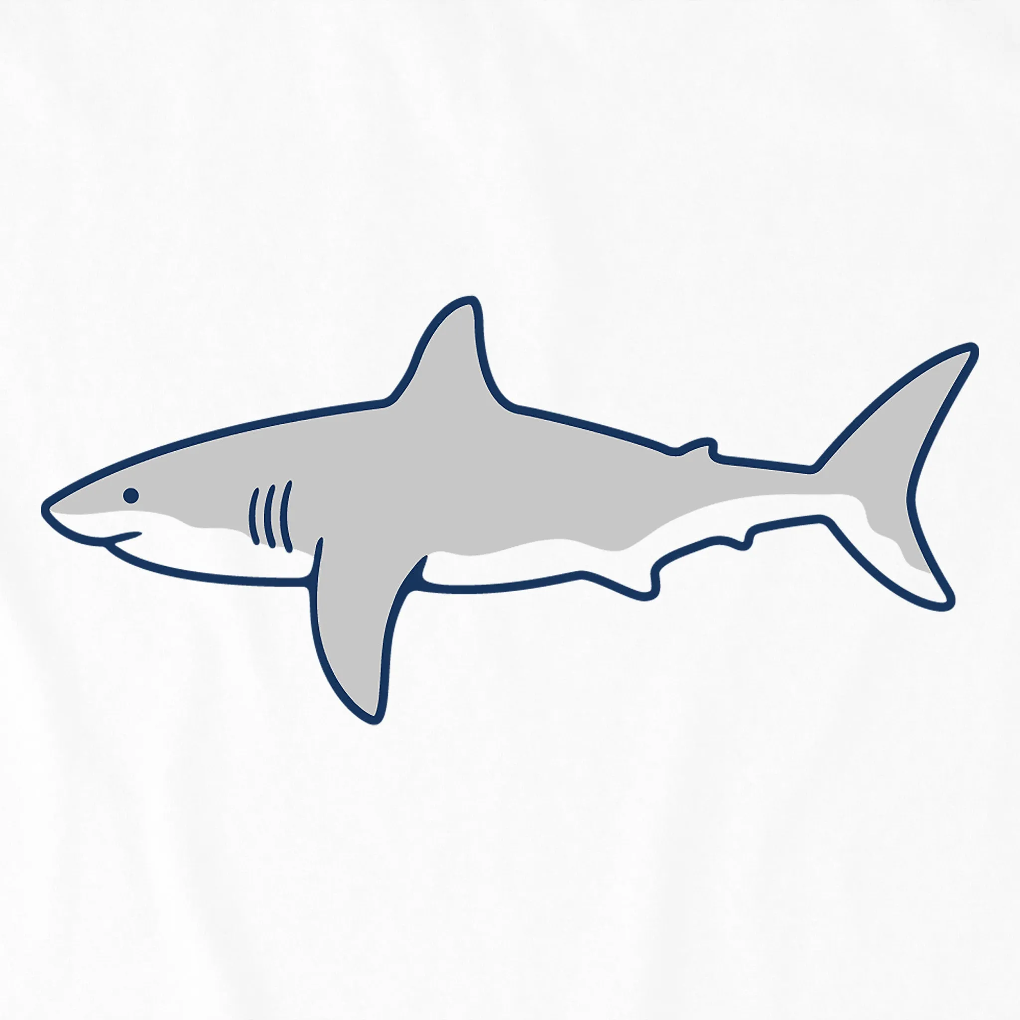 Women's Clean Shark Short Sleeve Crusher Boxy Tee Life is Good