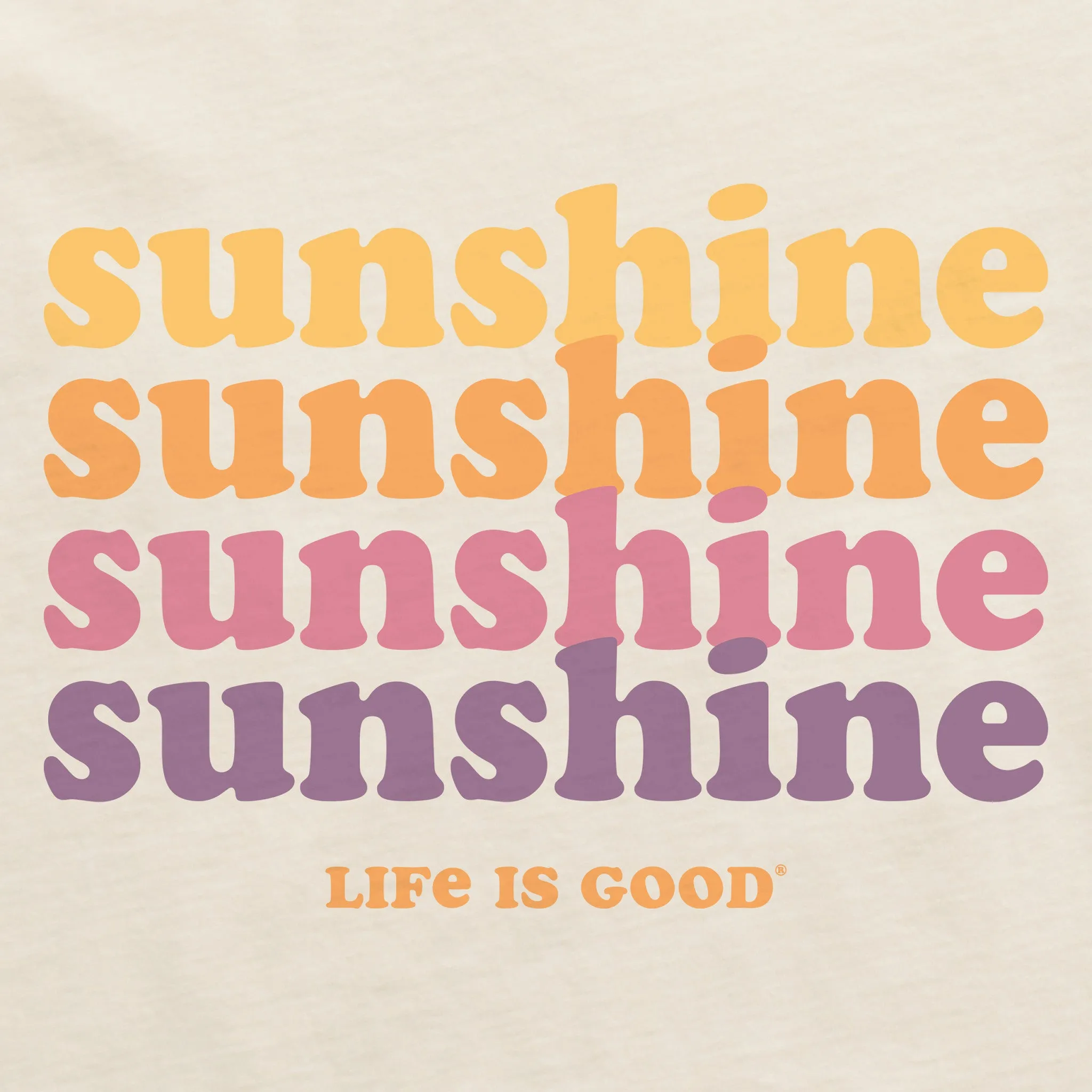 Women's Clean Sunshine Short Sleeve Crusher Boxy Tee Life is Good