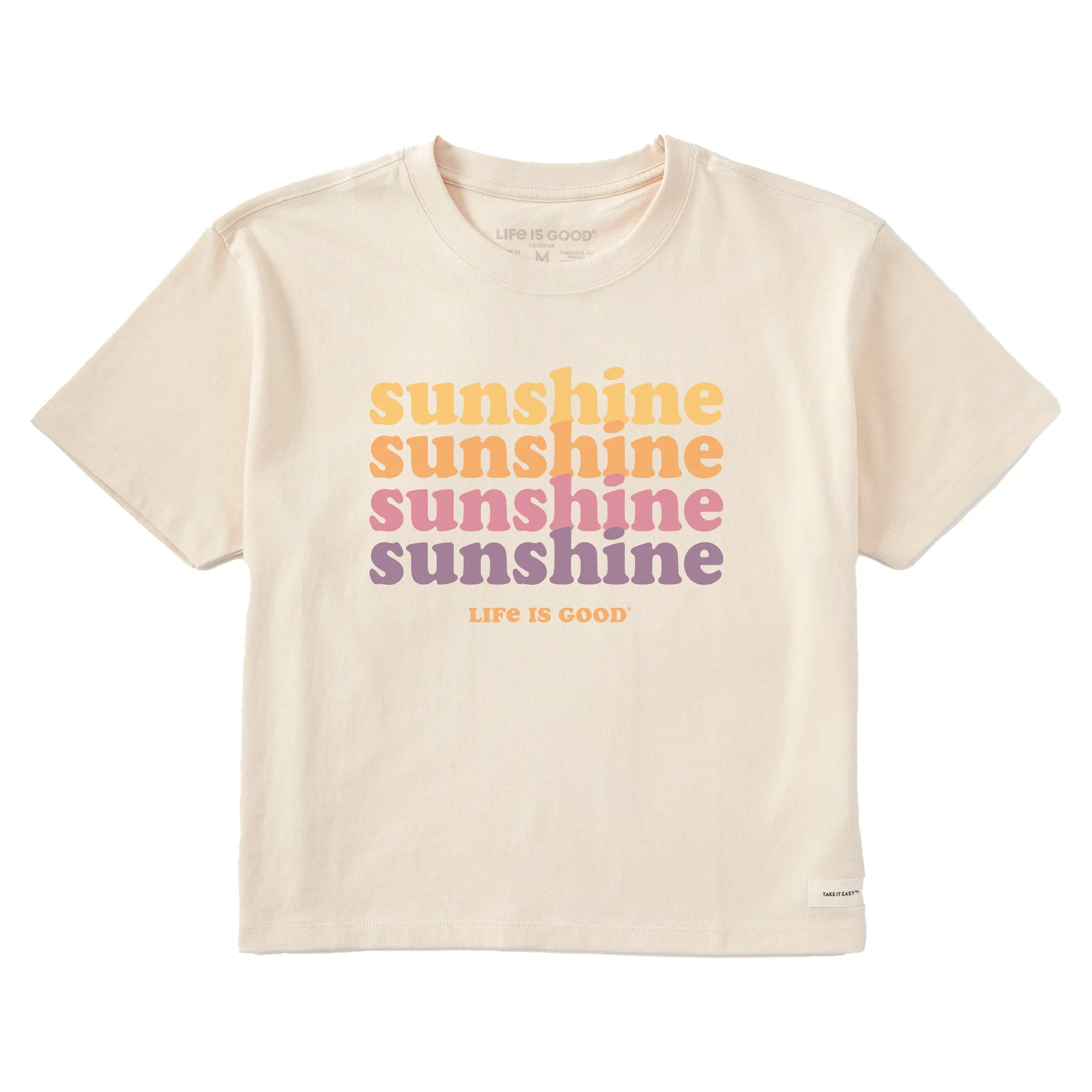 Women's Clean Sunshine Short Sleeve Crusher Boxy Tee Life is Good