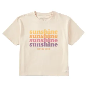 Women's Clean Sunshine Short Sleeve Crusher Boxy Tee Life is Good