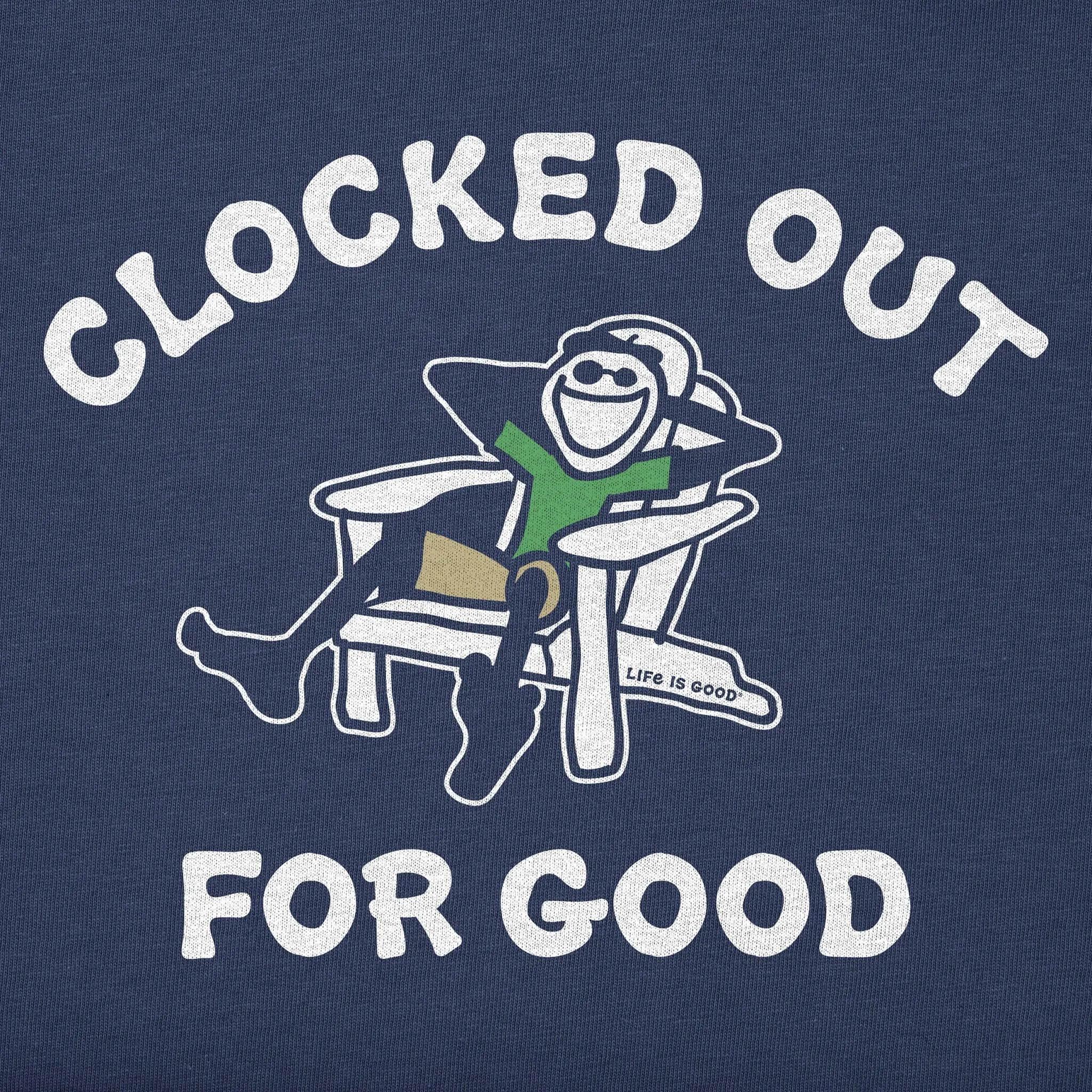 Women's Clocked Out for Good Short Sleeve Crusher Tee Life is Good