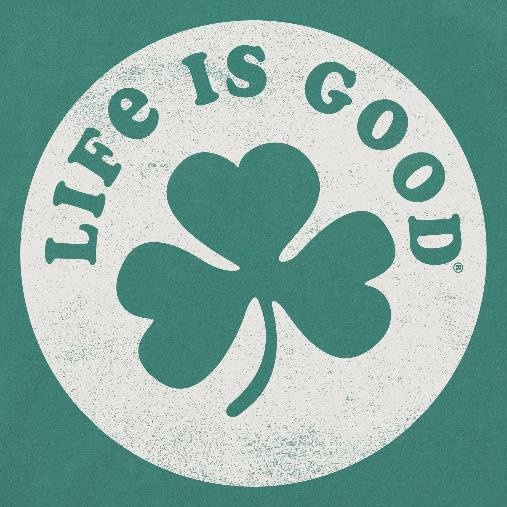 Women's Clover Coin Short Sleeve Crusher Tee Life is Good