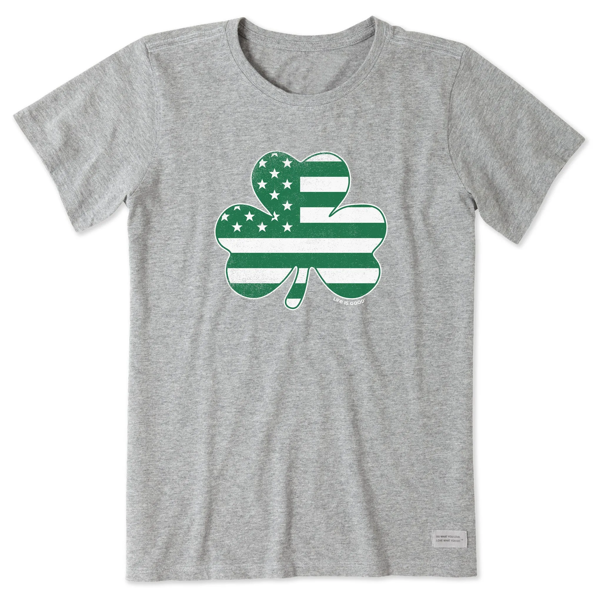 Women's Clover Flag Short Sleeve Crusher Tee Life is Good