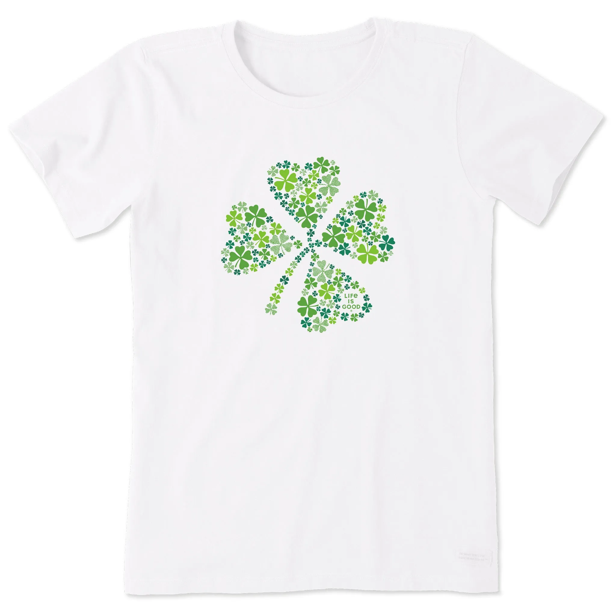 Women's Clover of Clovers Short Sleeve Tee Life is Good