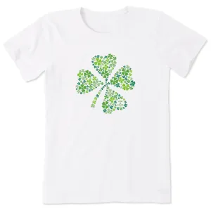 Women's Clover of Clovers Short Sleeve Tee Life is Good