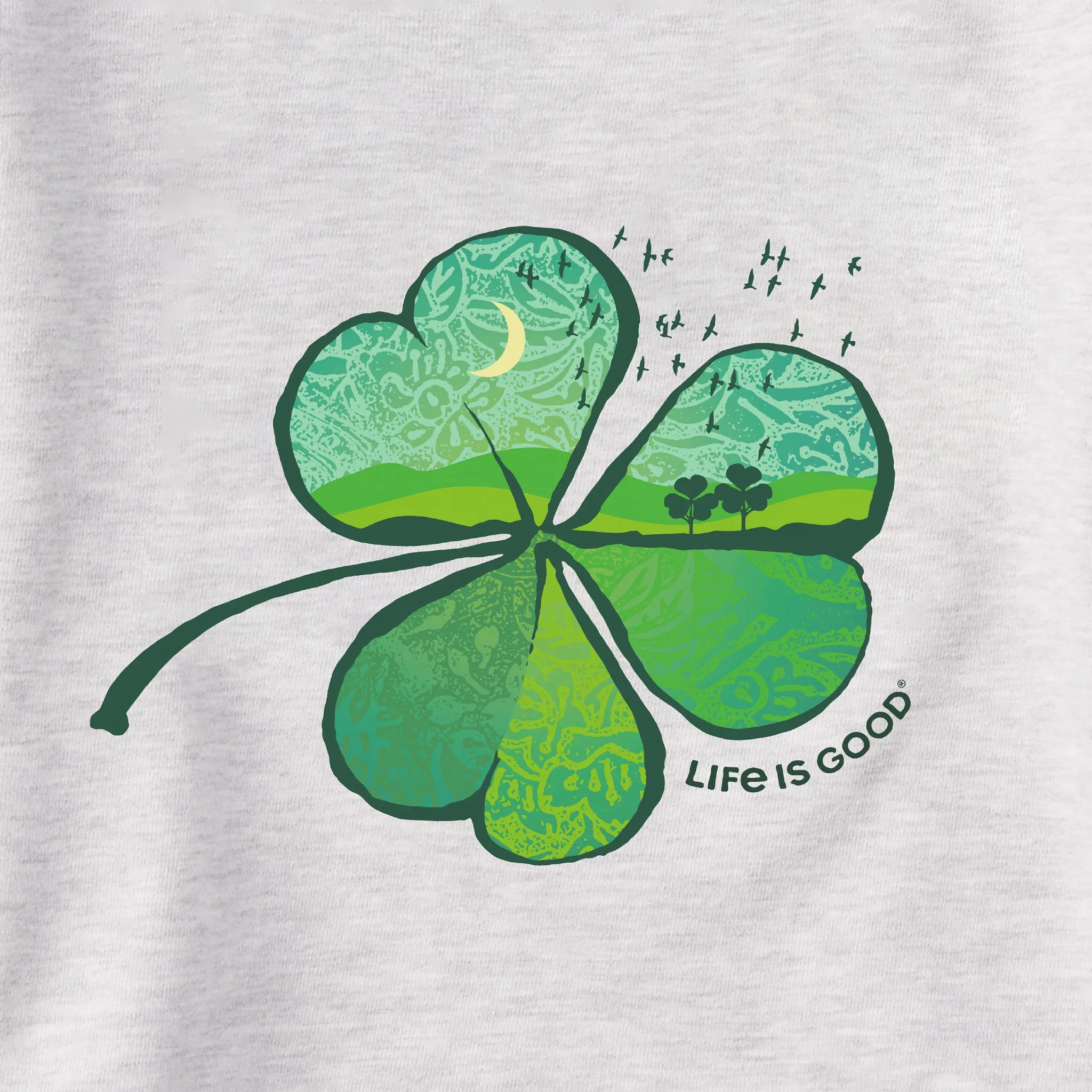 Women's Cloverfield Simply True Fleece Hoodie Life is Good