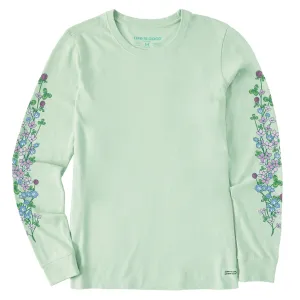 Women's Clovers & Wildflowers Long Sleeve Crusher Tee Life is Good