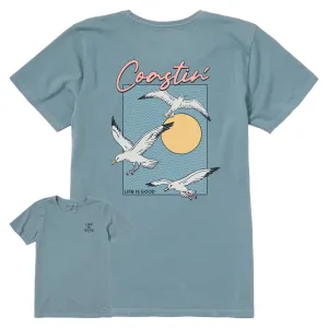 Women's Coastin Seagulls Short Sleeve Crusher Tee Life is Good