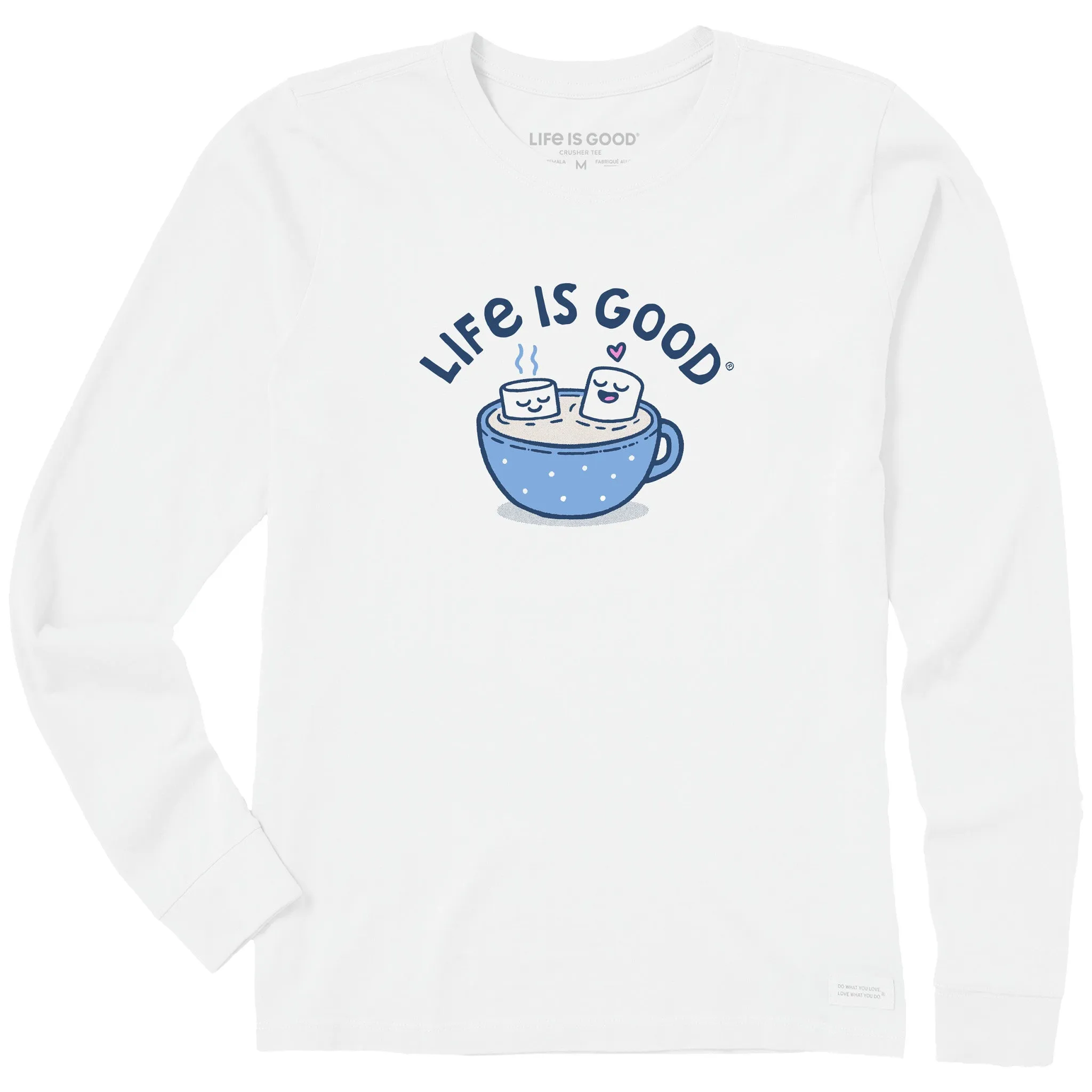 Women's Cocoa Time Long Sleeve Crusher Tee Life is Good