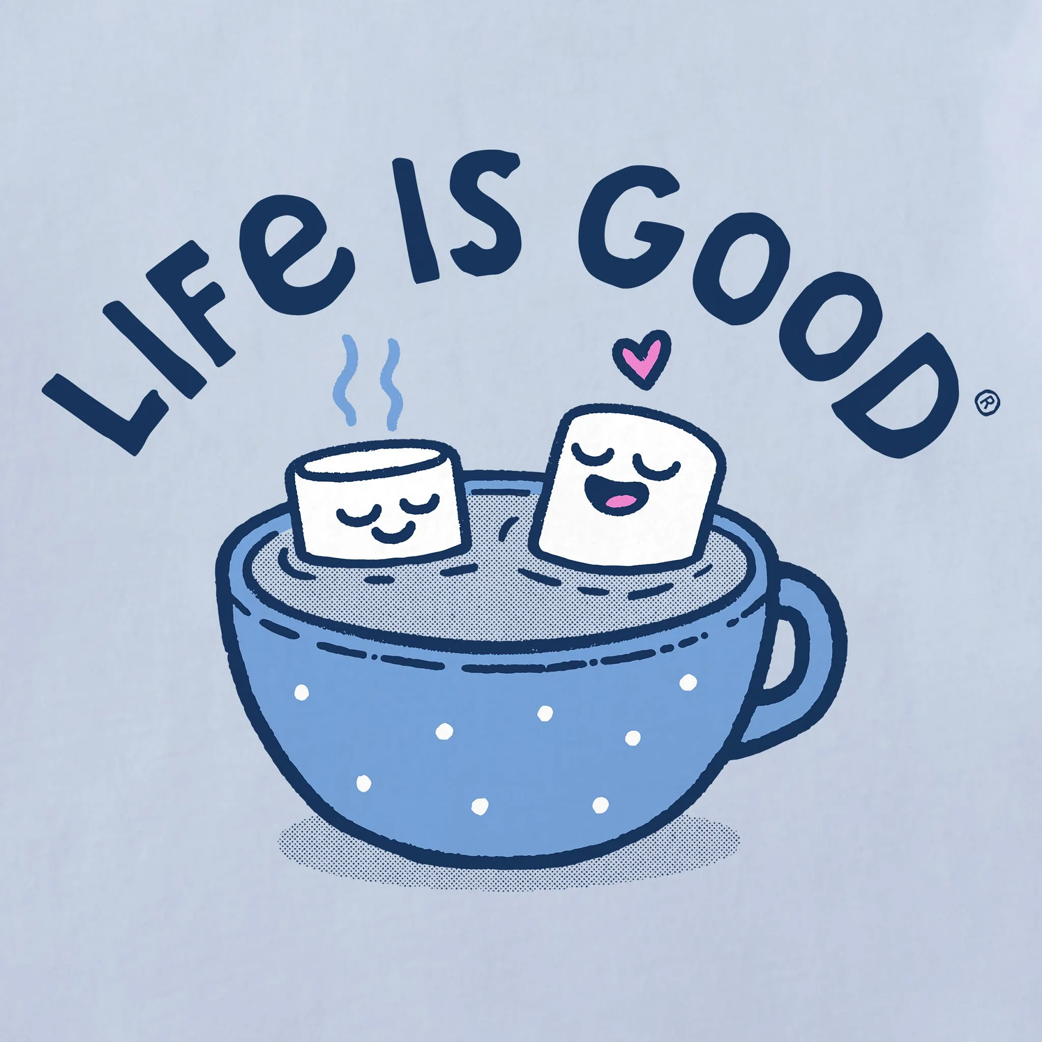 Women's Cocoa Time Long Sleeve Crusher Tee Life is Good