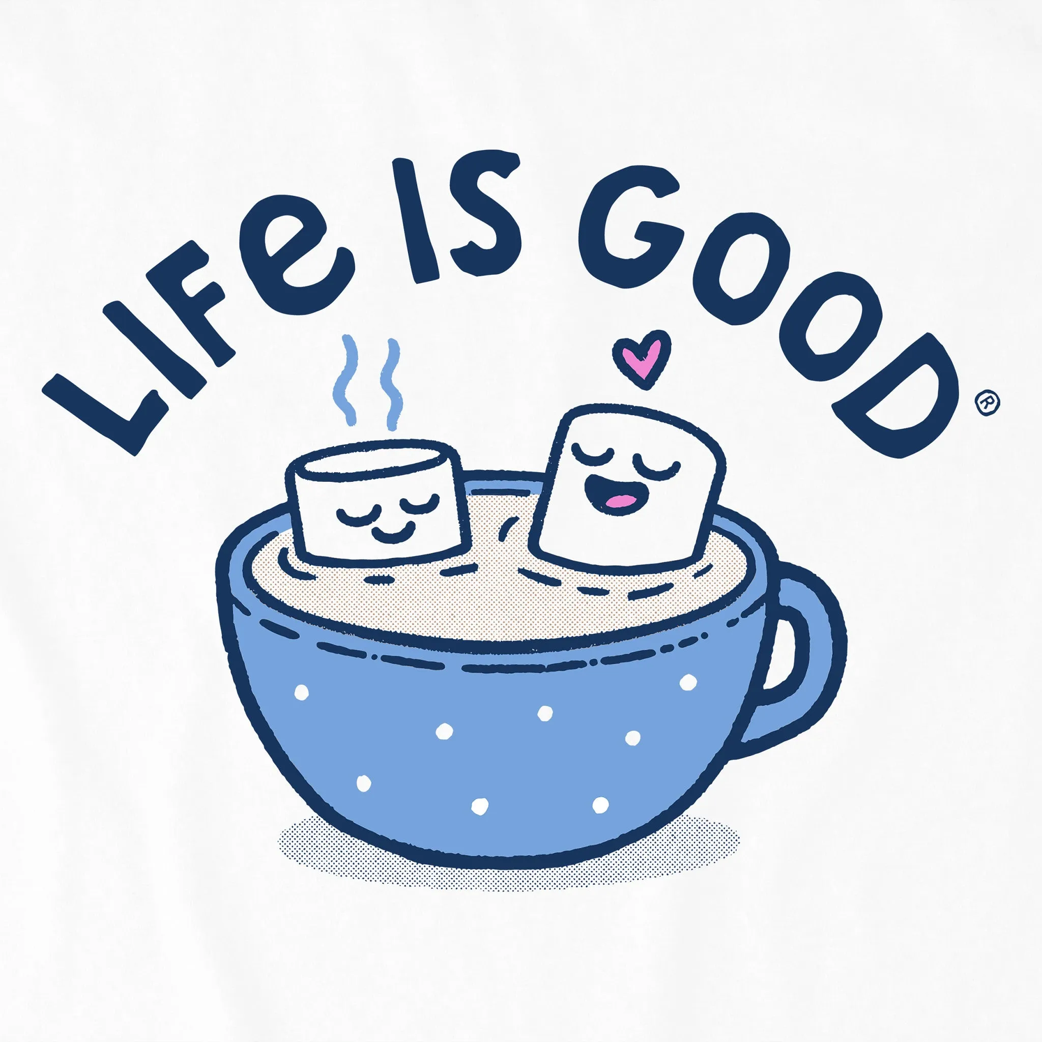 Women's Cocoa Time Long Sleeve Crusher Tee Life is Good