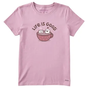 Women's Cocoa Time Short Sleeve Crusher Tee Life is Good