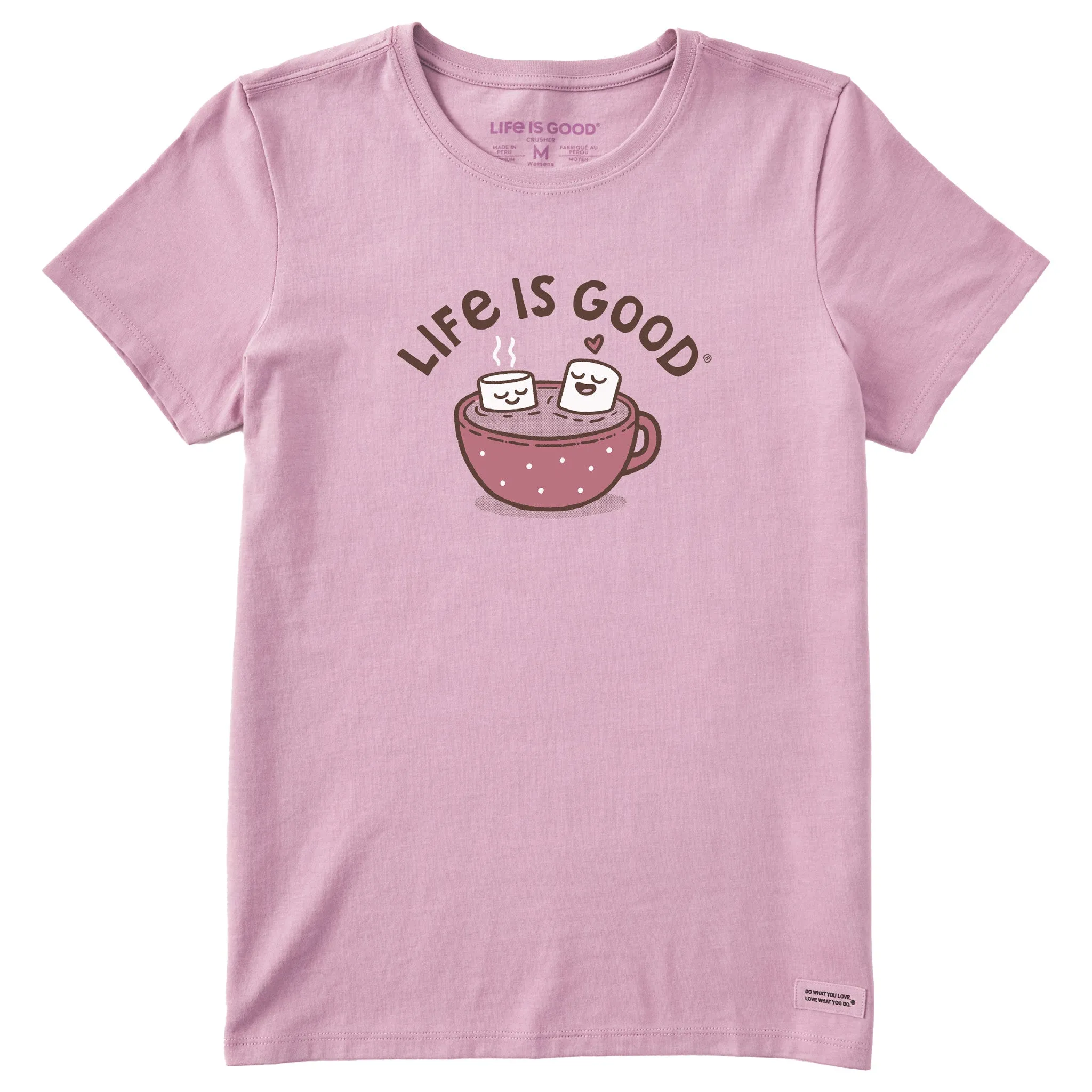 Women's Cocoa Time Short Sleeve Crusher Tee Life is Good