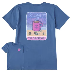 Women's Coffee Eye-Opener Tarot Short Sleeve Tee Life is Good