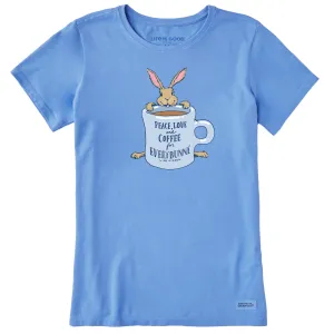 Women's Coffee For Everybunny Short Sleeve Tee Life is Good