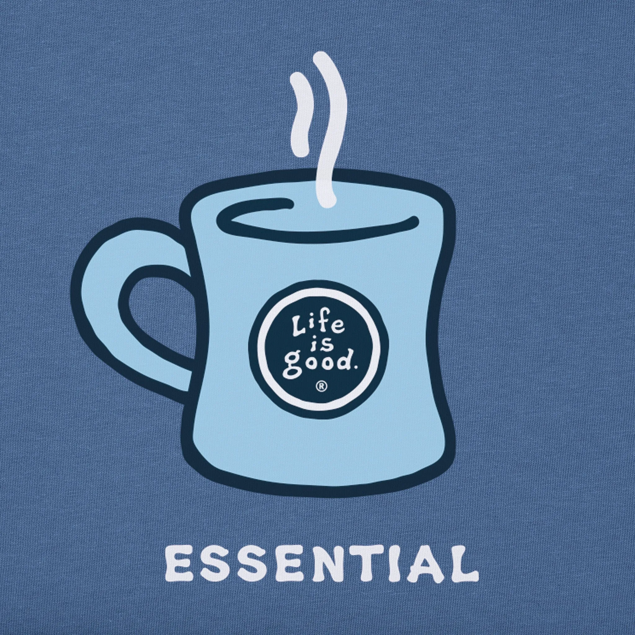 Women's Coffee is Essential Short Sleeve Crusher Tee Life is Good