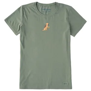 Women's Cold Beer Dog Short Sleeve Crusher Tee Life is Good