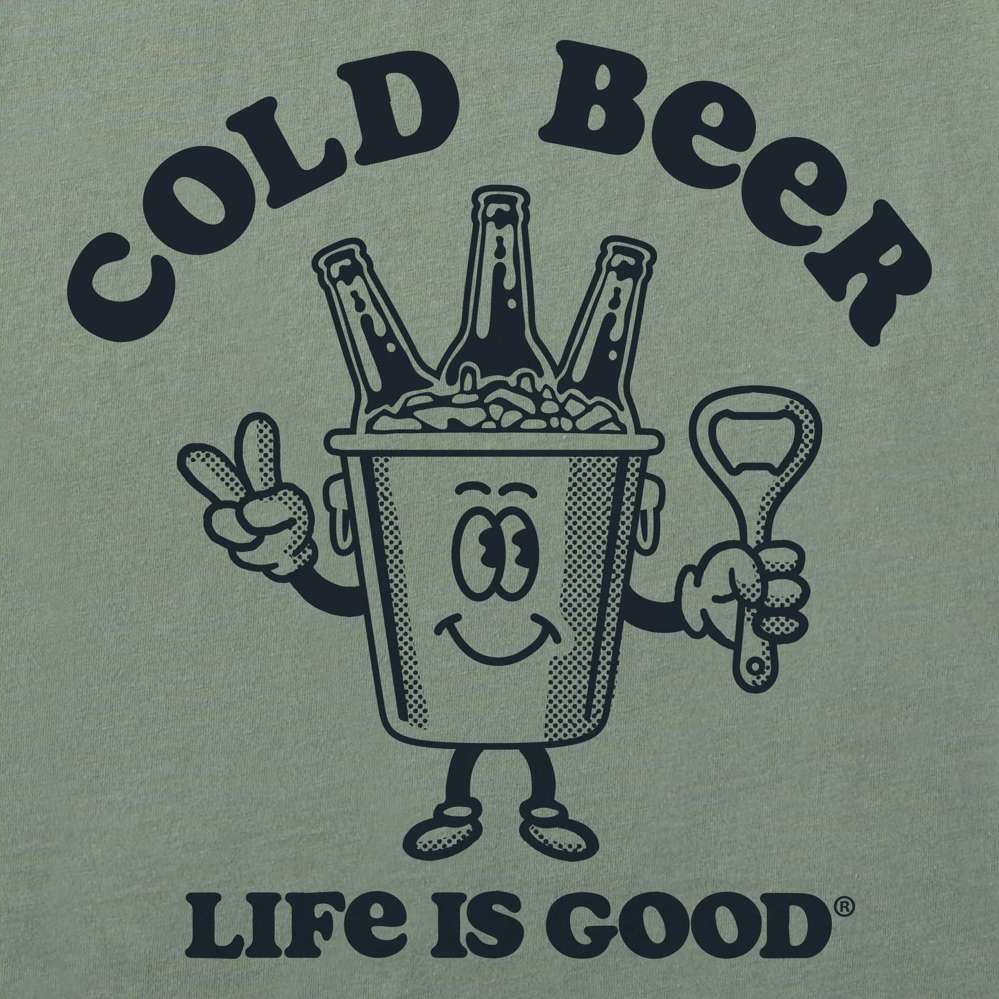 Women's Cold Beer Short Sleeve Crusher Tee Life is Good