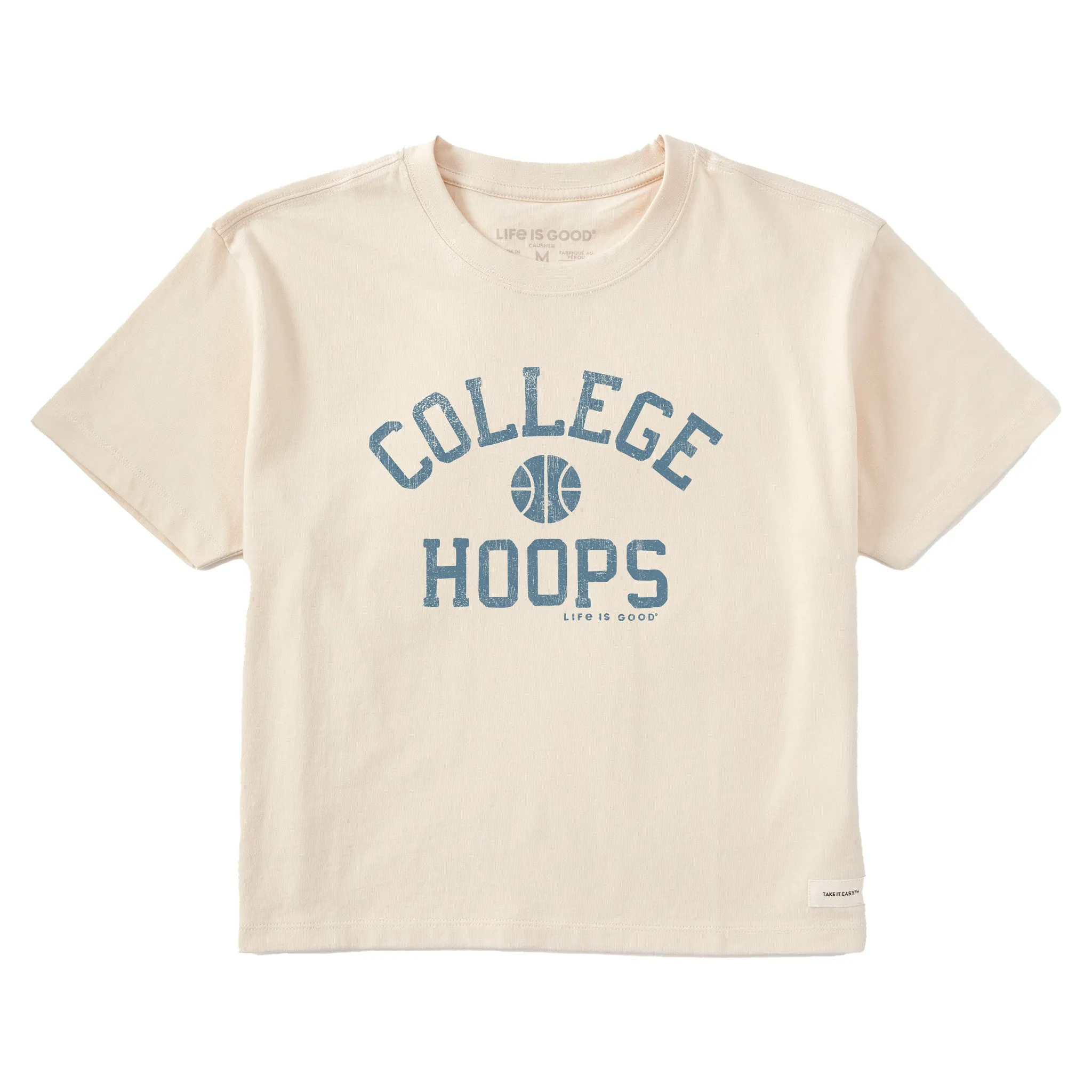 Women's College Hoops Short Sleeve Crusher Boxy Tee Life is Good