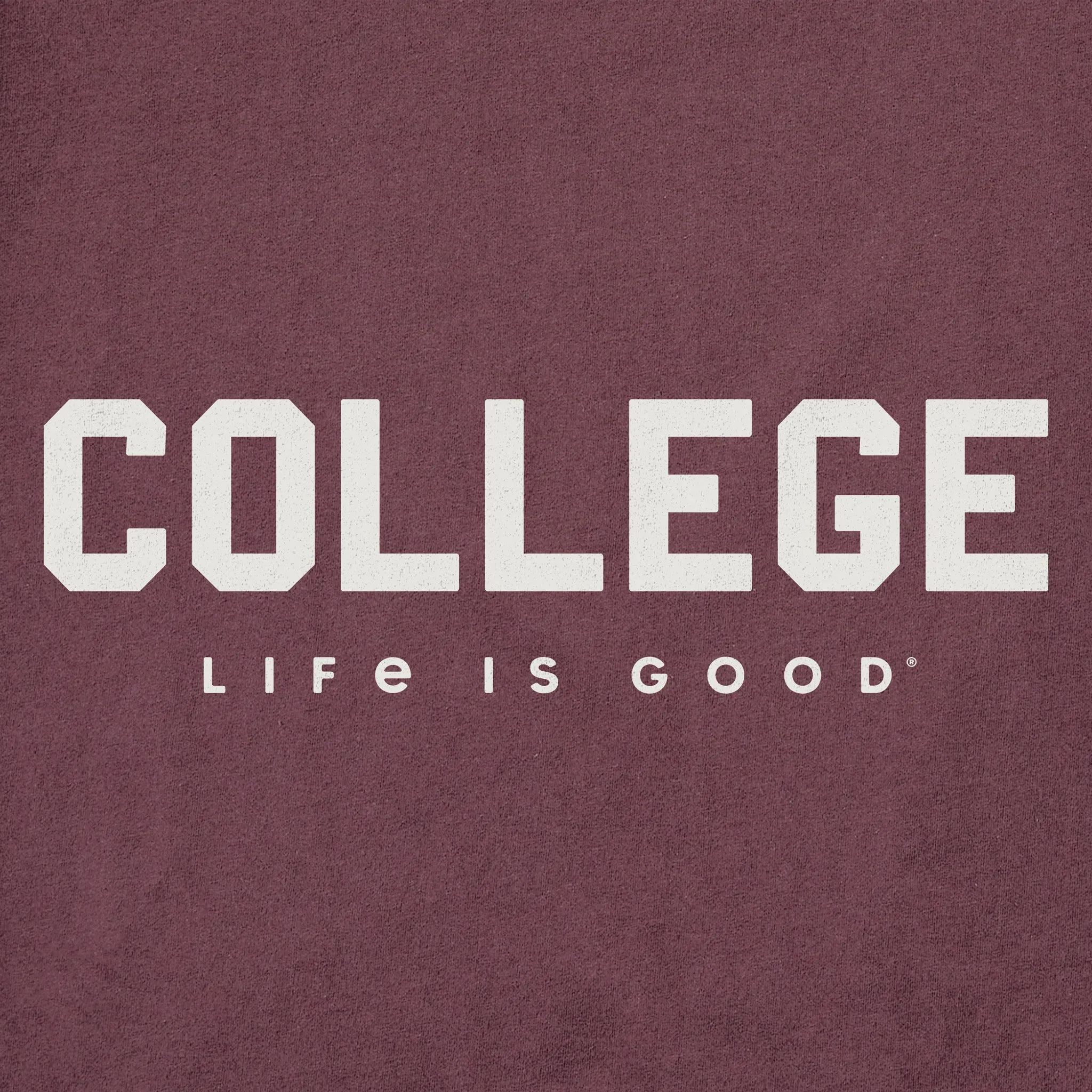 Women's College Short Sleeve Crusher Tee Life is Good