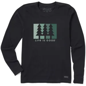 Women's Color Block Pines Long Sleeve Crusher Tee Life is Good