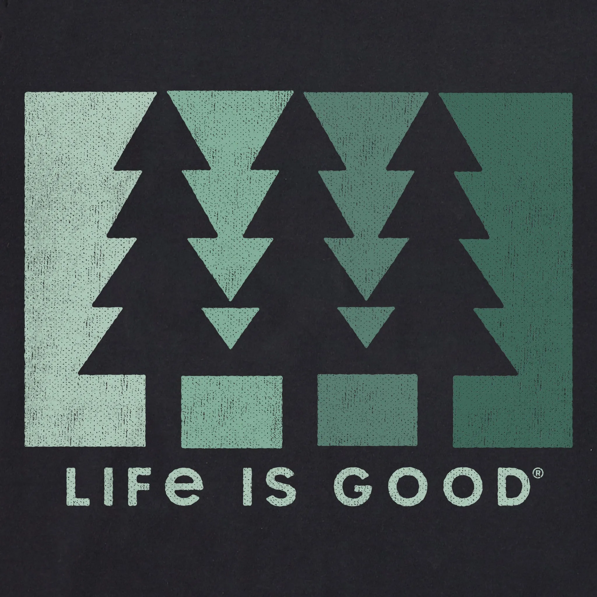Women's Color Block Pines Long Sleeve Crusher Tee Life is Good