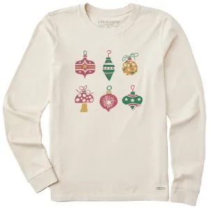 Women's Colorful Ornament Six Pack Long Sleeve Crusher Tee Life is Good