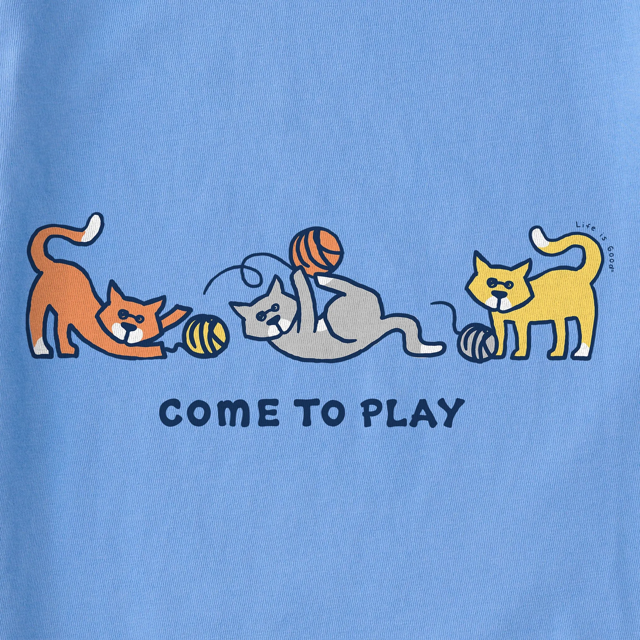 Women's Come to Play Al Short Sleeve Crusher Vee Life is Good