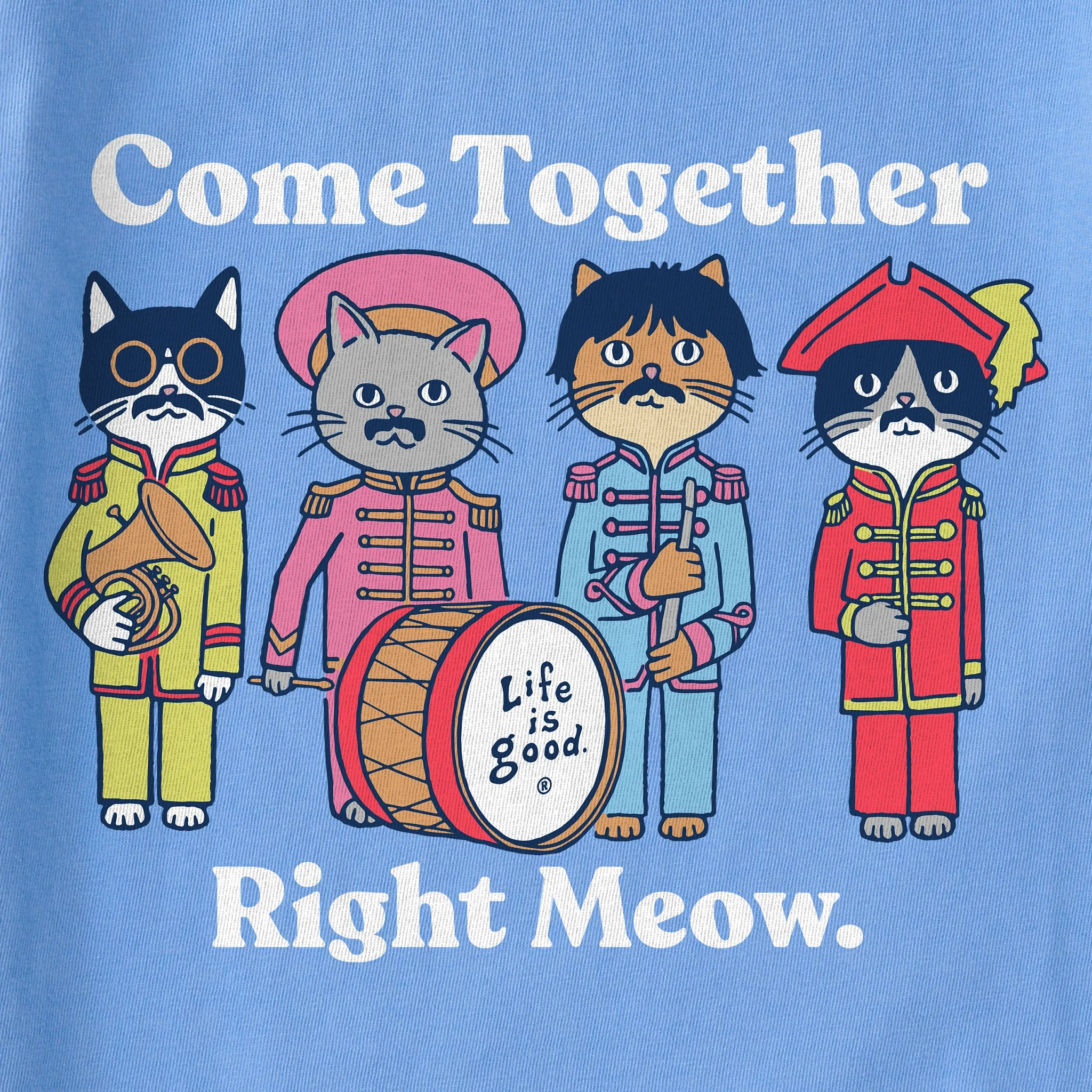 Women's Come Together Right Meow Long Sleeve Crusher Tee Life is Good